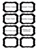 Candy Labels Black Clip Art