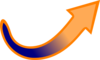 Blue-orange Arrow Clip Art