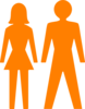 Man And Woman (heterosexual) Icon (alternate) Clip Art