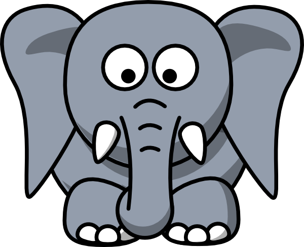 free clipart elephant cartoon - photo #6