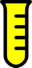 Test Tube -yellow Clip Art