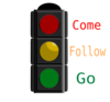 Traffic Light With Words Clip Art