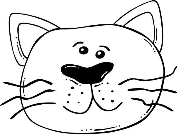 cat clipart black and white - photo #36