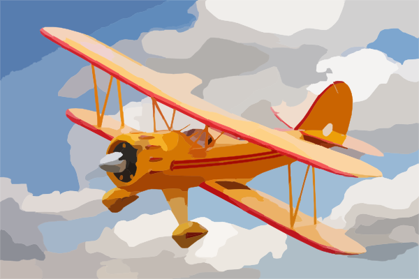 Flying Plane Clip Art at Clker.com - vector clip art online, royalty