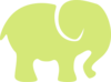 Green Elephant Clip Art