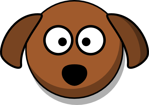 Dog Head Cartoon clip art