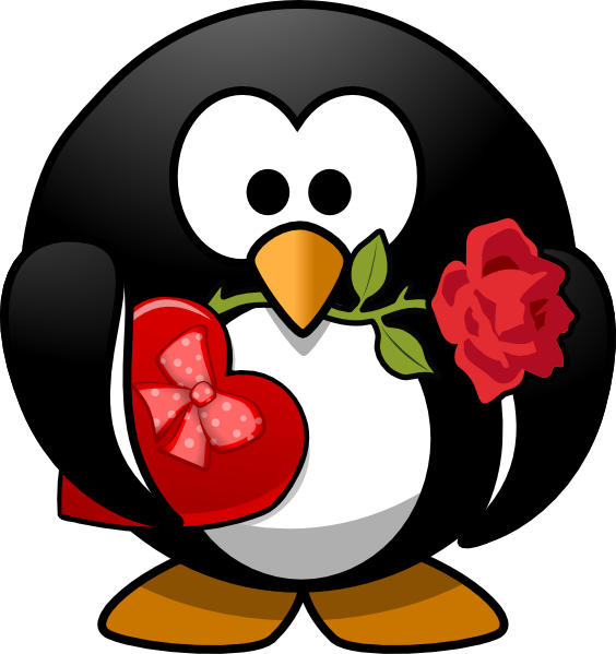 Valentine Penguin Clip Art at Clker.com - vector clip art online