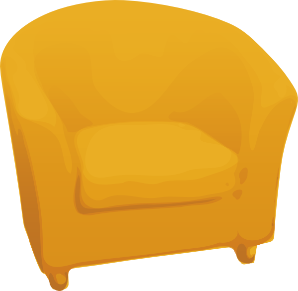 yellow chair clipart - photo #3