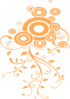 Orange Swirl 2 Clip Art