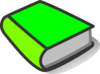 Green Book Reading Clip Art