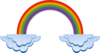 Rainbow And Clouds Clip Art