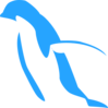 Blue Penguin Clip Art