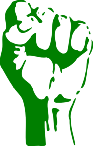Green Fist Clip Art