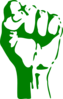 Green Fist Clip Art