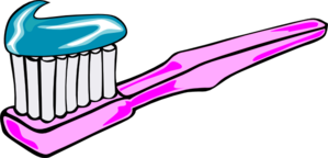 Pink Toothbrush Clip Art