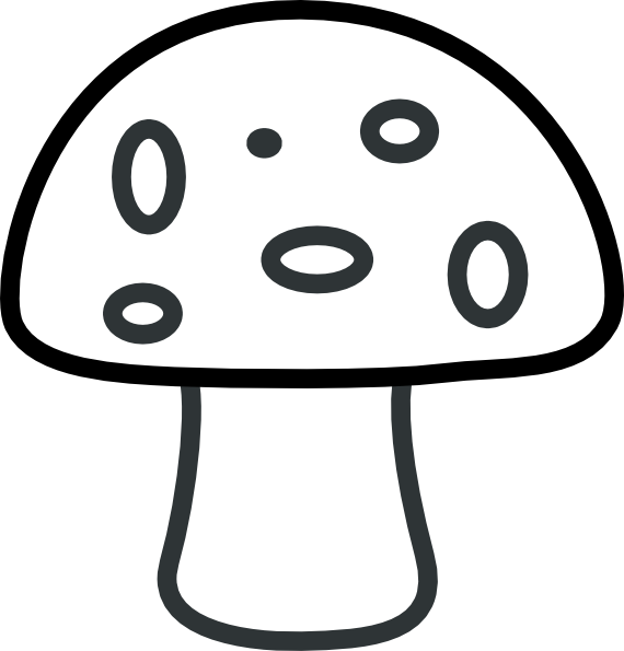 mushroom silhouette clip art - photo #2