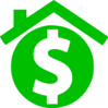 Cash Home Logo Clip Art