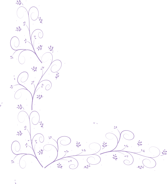 Purple Floral Corner Embellishment Clip Art at Clker.com - vector clip