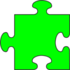 Green Puzzle Piece Clip Art