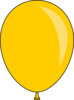 New Yellow Balloon Clip Art
