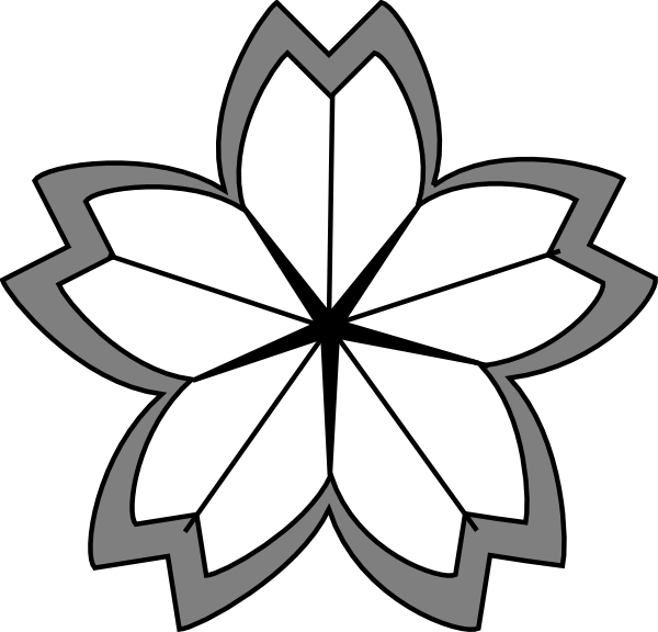 Cherry Blossom Crest 2 Clip Art At Clker Com Vector Clip Art Online Royalty Free Public Domain