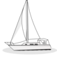 Yacht Outline Clip Art