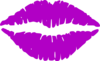 Purple Lips Clip Art