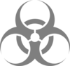 Silver Biohazard Clip Art