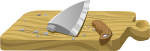 Knife And Board Clip Art