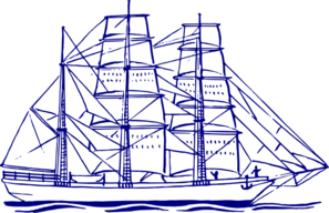 Blue Ship Clip Art at Clker.com - vector clip art online, royalty free