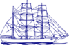 Blue Ship Clip Art