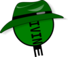 Divine Green Hat Clip Art