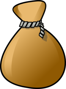 Brown Rope Sack Clip Art