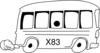 X83bus Clip Art