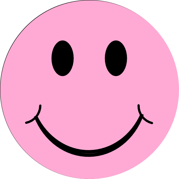 Pink Happyface2 Clip Art at Clker.com - vector clip art online, royalty