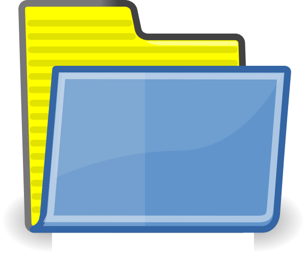 yellow folder clip art - photo #31