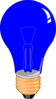 Blue Bulb Clip Art