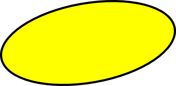 yellow oval clipart - photo #1