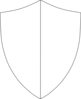 Split Shield Clip Art