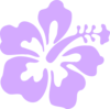 Purple Only Hibiscus Clip Art