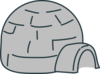 Grey Igloo Clip Art