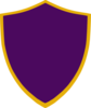 Gold And Purple Shield Clip Art