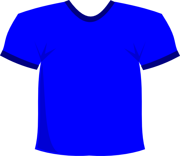 Blue T-shirt Clip Art at  - vector clip art online, royalty free &  public domain