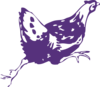 Purple Hen Clip Art