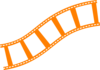 Film Strip Orange Clip Art