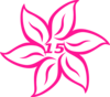 Flower Fifteen Pink Clip Art