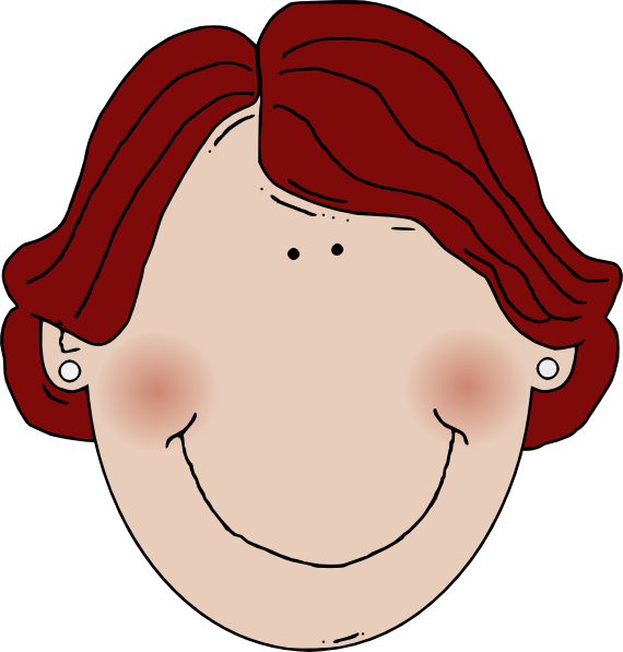 Dark Red Hair Middle Age Cartoon Clip Art at Clker.com - vector clip