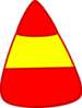 Red/yellow/red Candy Corn  Clip Art