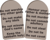 Ten Commandments In Hebrew Clip Art