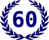 Laurel 60 Blue Clip Art